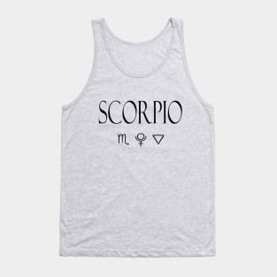 Scorpio Glyph Planet Element Tank Top